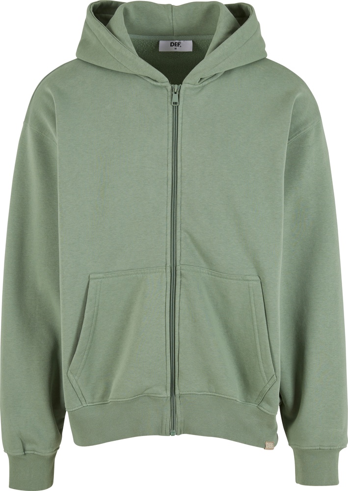 DEFZipHoodyDFZH042GreenWashed-L
