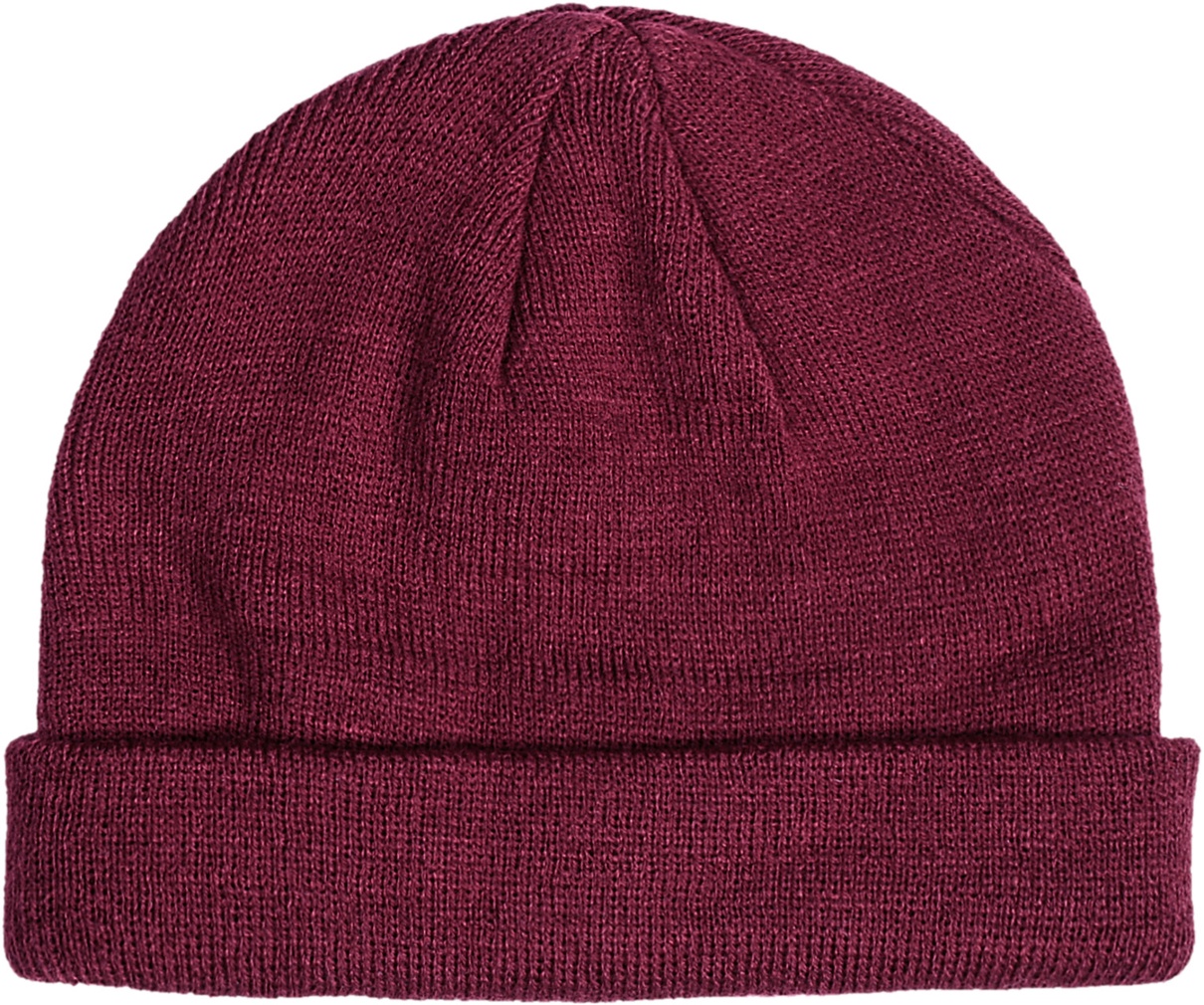 MSTRDSBeanieShortCuffKnitBeanieMaroon