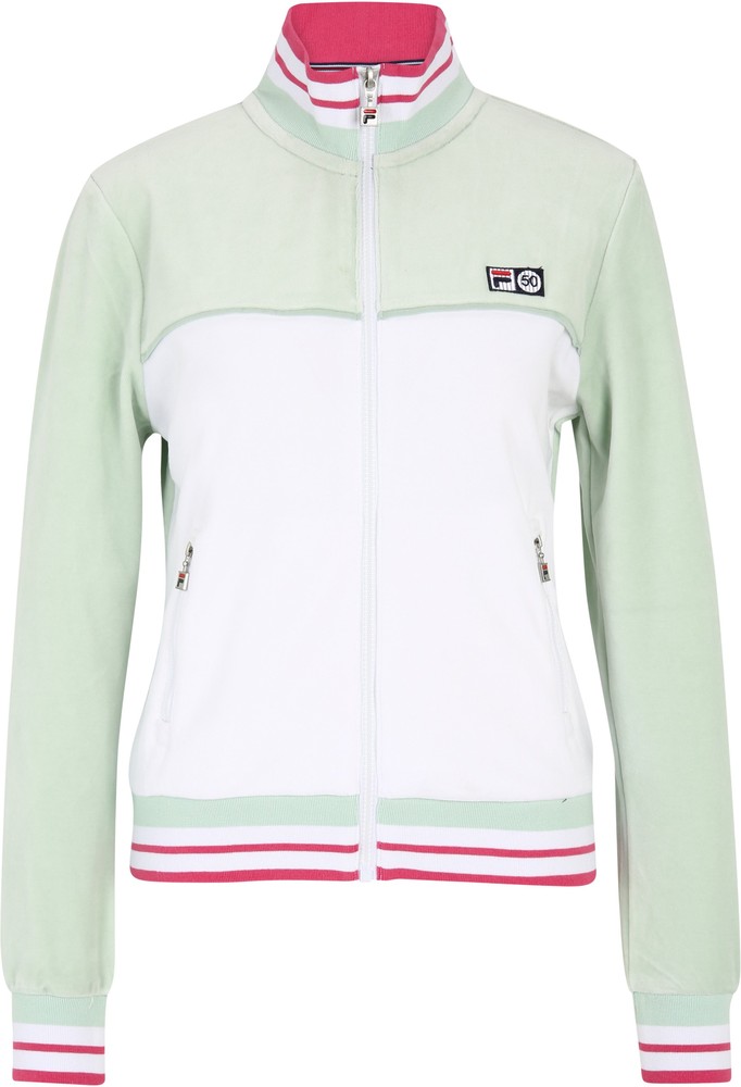 FilaDamenTrainingsjackeZabizTrackJacketSiltGreen-BrightWhite-XS