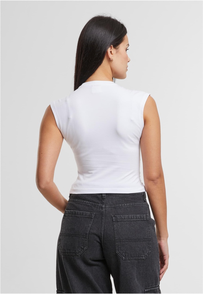 UrbanClassicsDamenLadiesCroppedWrappedTopTB7450White-3XL
