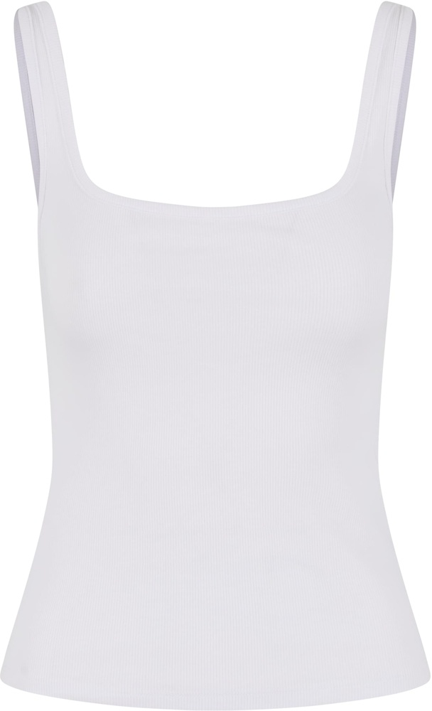 UrbanClassicsDamenLadiesWideNeckRibTop2-PackTB7513AWhite-3XL