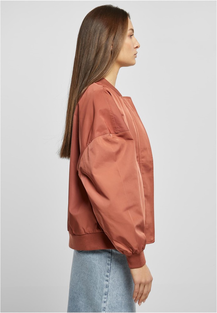UrbanClassicsDamenLadiesRecycledOversizedLightBomberJacketTerracotta-3XL