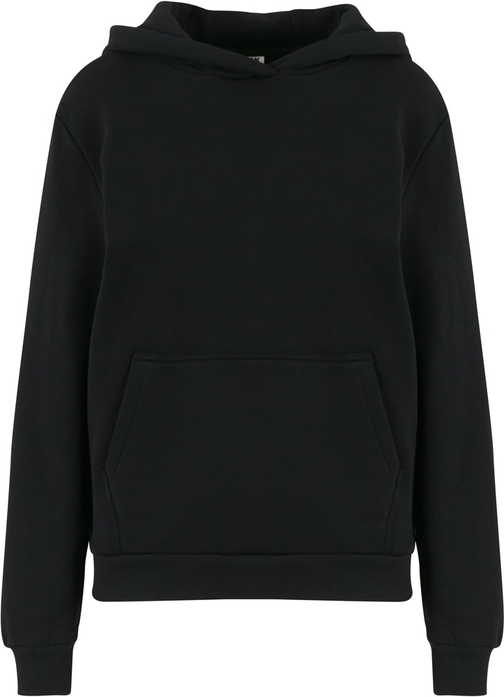 UrbanClassicsDamenLadiesOrganicLooseBrushedFleeceHoodyTB7435Black-L