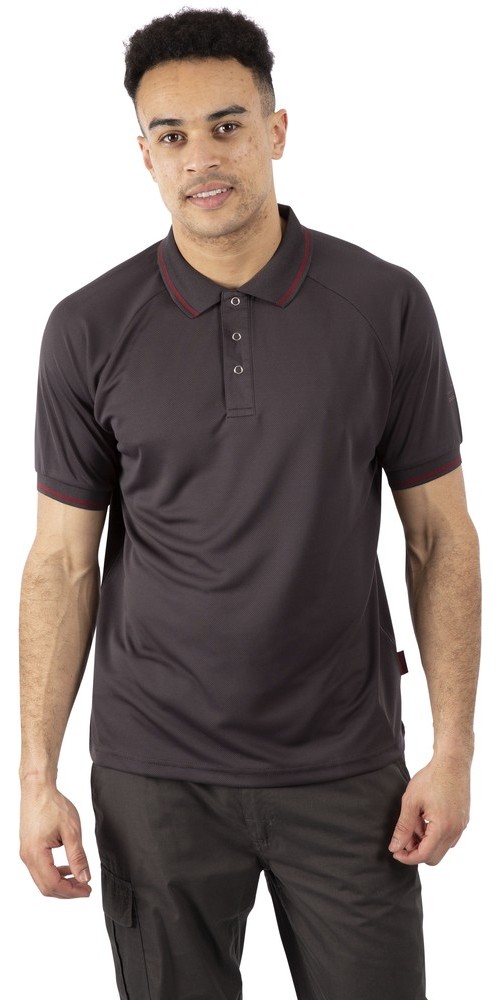 TrespassT-ShirtBonington-MalePoloTopTp100DarkGrey-M