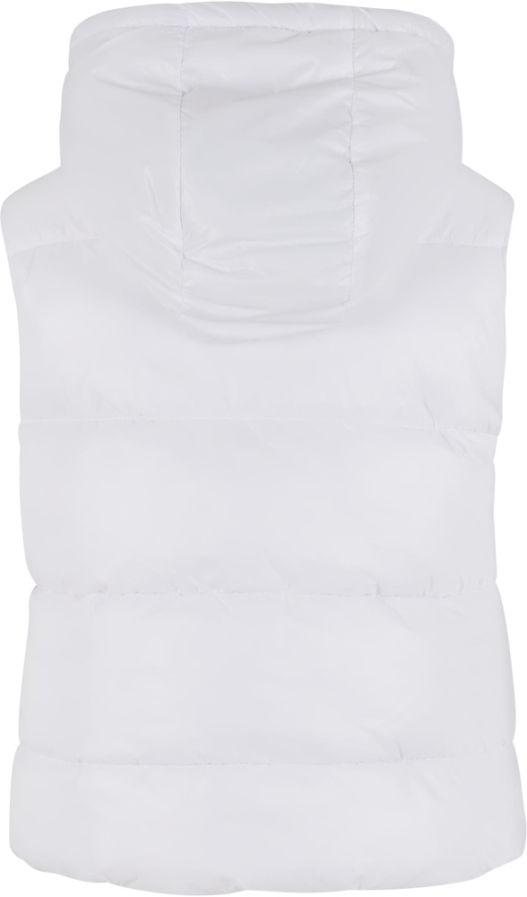 UrbanClassicsDamenSteppwesteLadiesRecycledShinyPufferVestWithHoodTB7004White-3XL