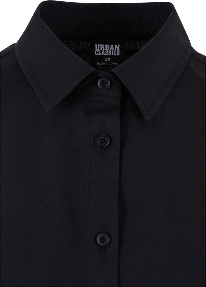 UrbanClassicsDamenBluseLadiesCroppedOversizedBlouseBlack-3XL