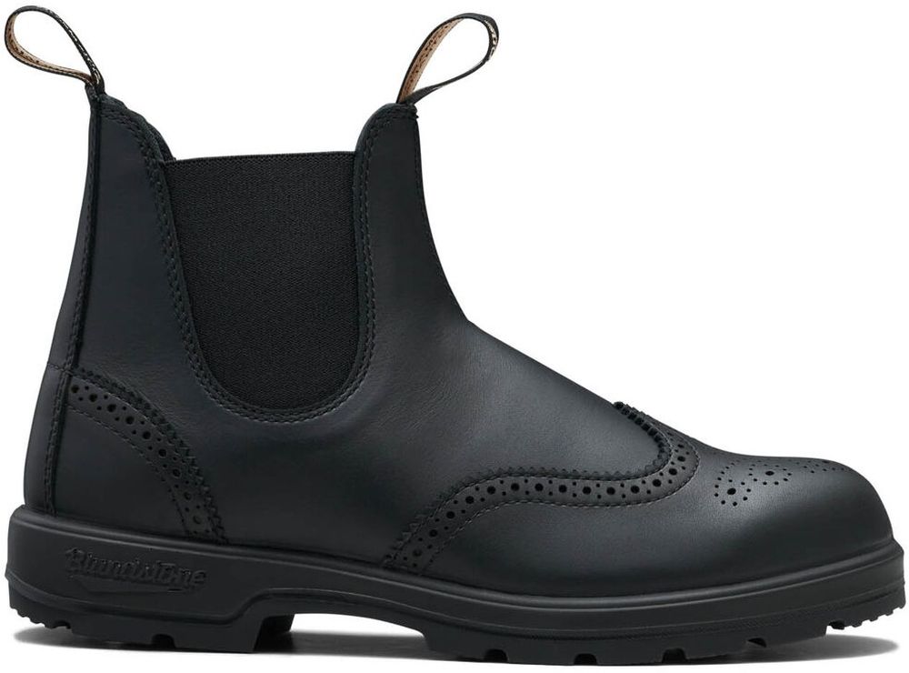 BlundstoneChelseaBoots2443BroguedBlackLeatherClassicsSeriesBlack-3UK