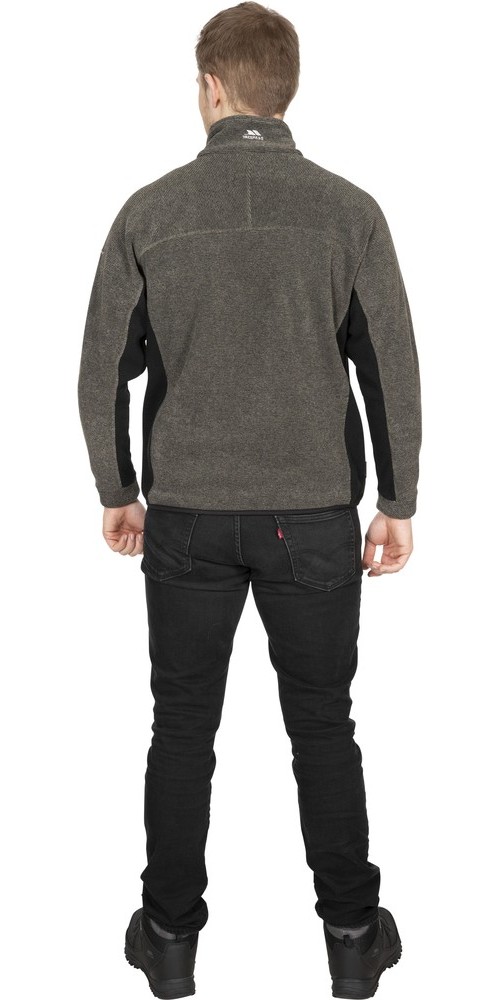 TrespassFleecejackeFleecepulloverJynx-MaleFleeceAt300OliveStripe-L