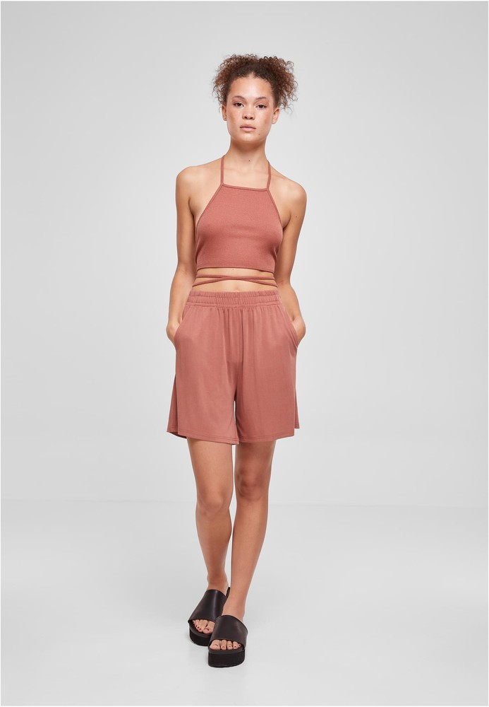UrbanClassicsDamenLadiesModalShortsTerracotta-3XL