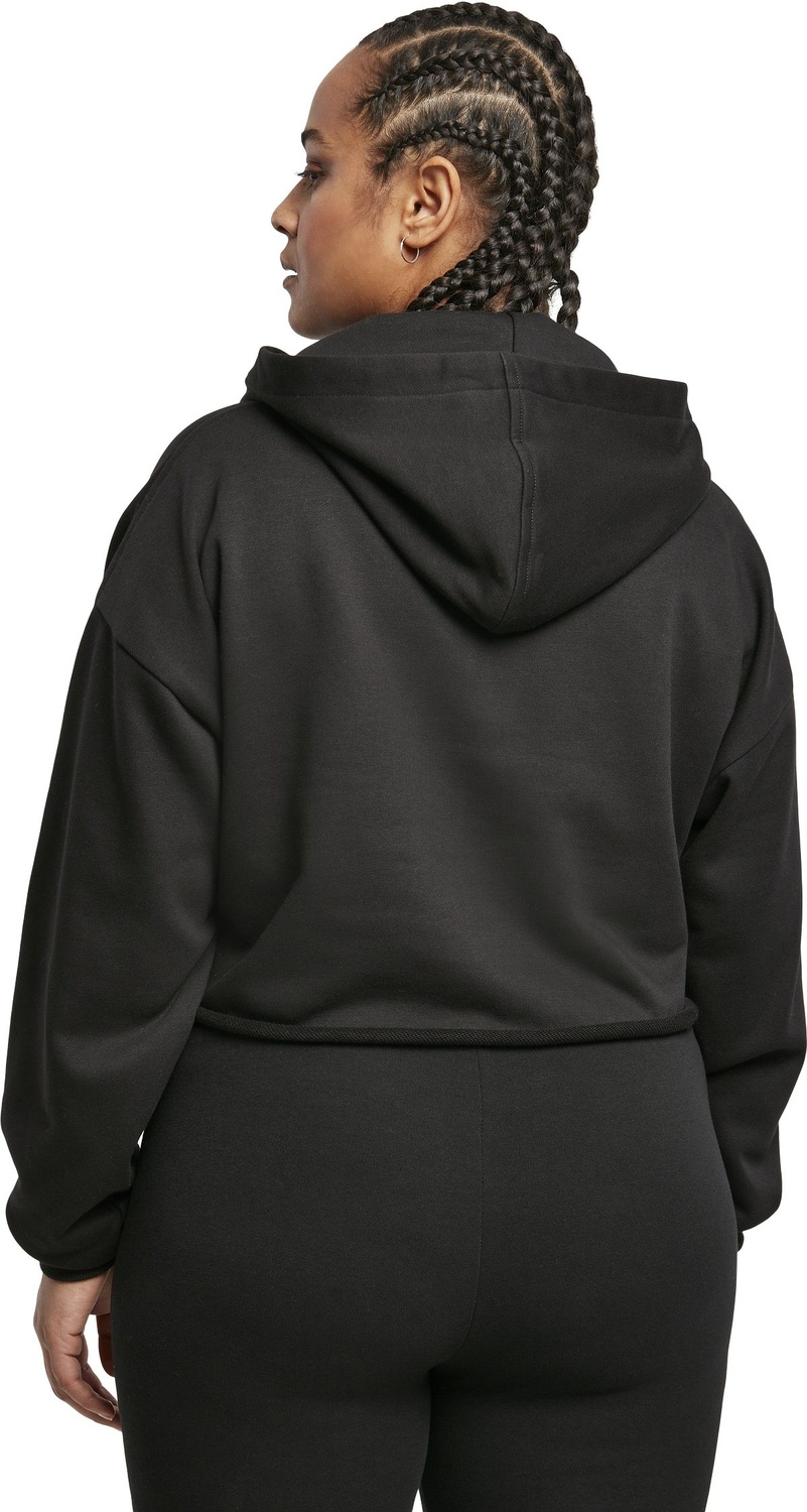 UrbanClassicsDamenSweatshirtLadiesOversizedCroppedHoodyBlack