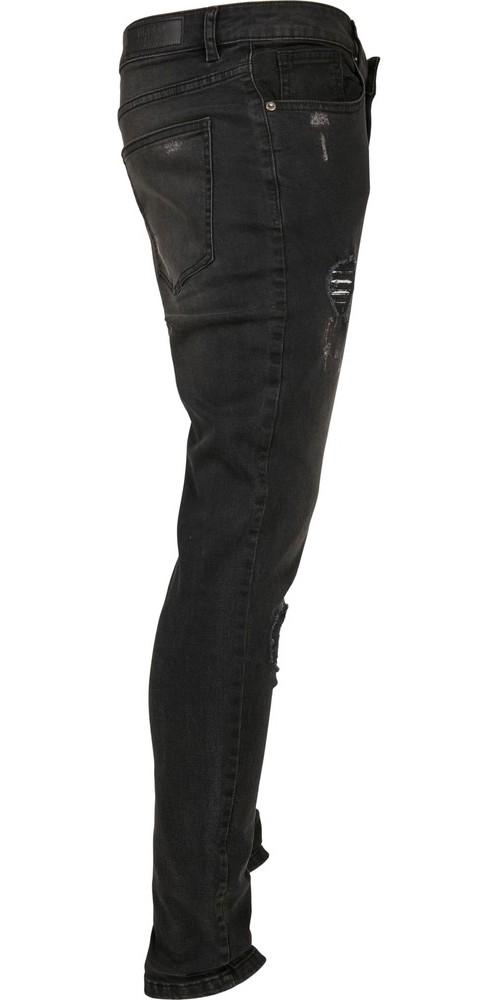 UrbanClassicsHeavyDestroyedSlimFitJeansRealblkHeavyDestroyedWashed-W30-L32