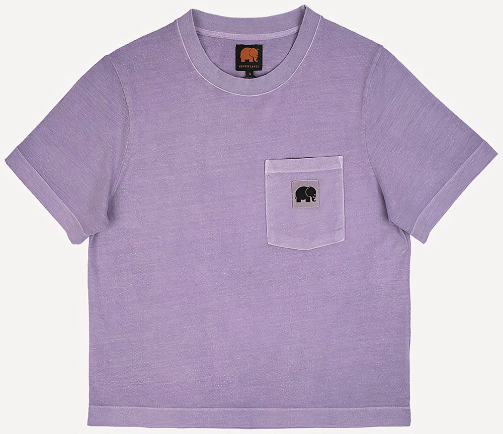 TrendsplantDamenT-ShirtWomensGarcetaPigmentDyedT-ShirtLavenderPurple-XS