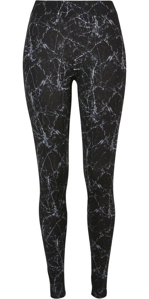 UrbanClassicsDamenLadiesSoftAopLeggingsBlackmarble-3XL