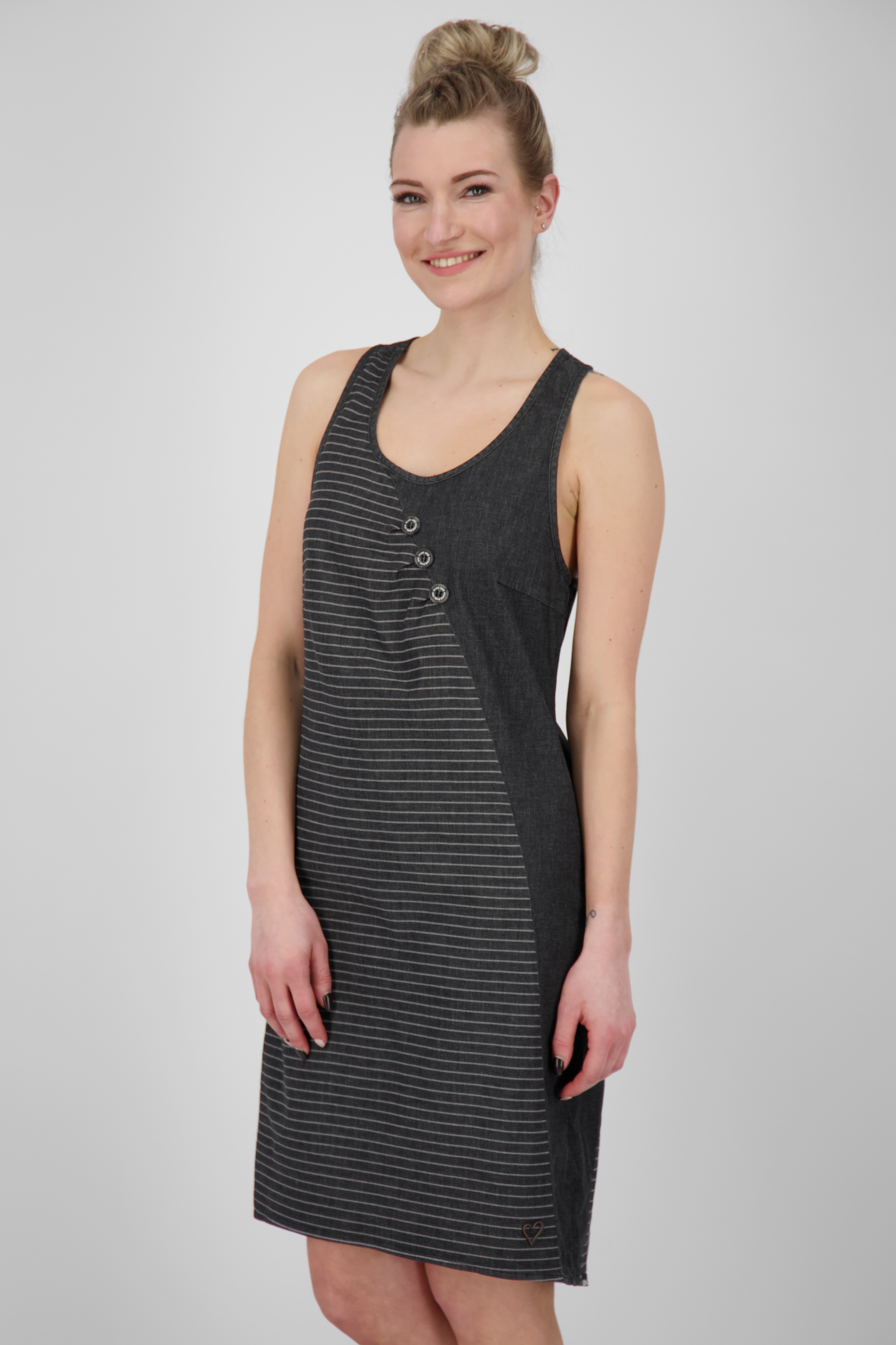 AlifeKickinDamenKleidCameronAKDNMBTopDress53002-2202BlackDenim-M