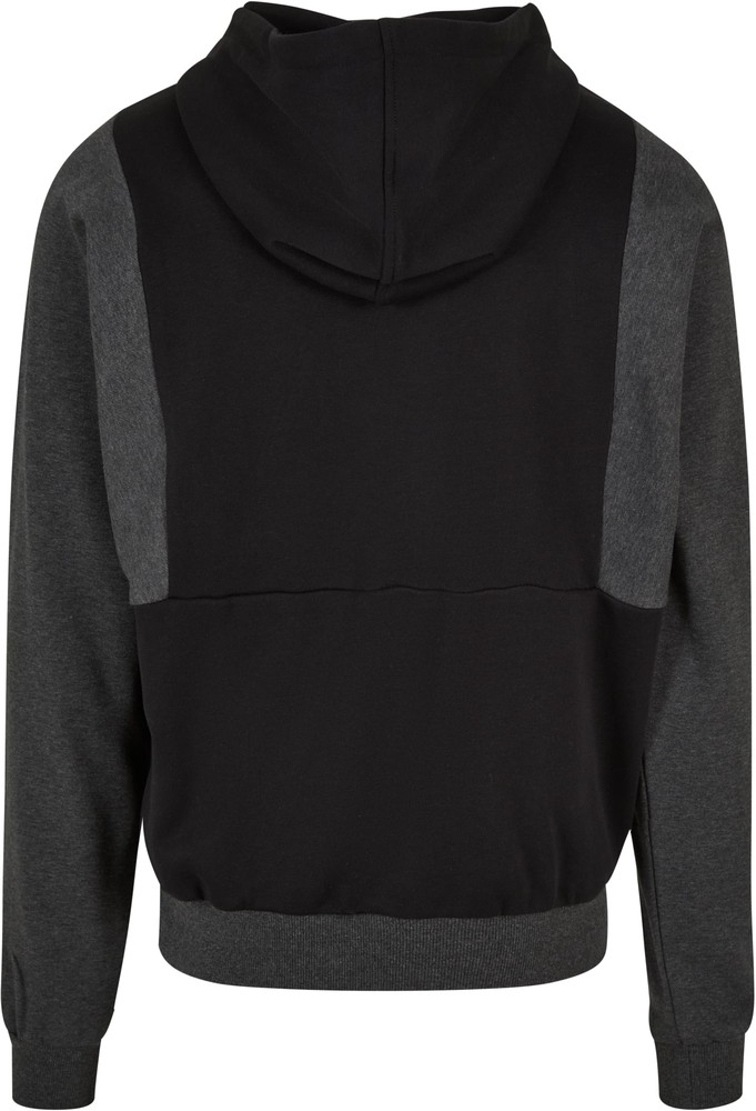 UrbanClassicsSweatshirtCutOnSleeveHoodyBlackCharcoal