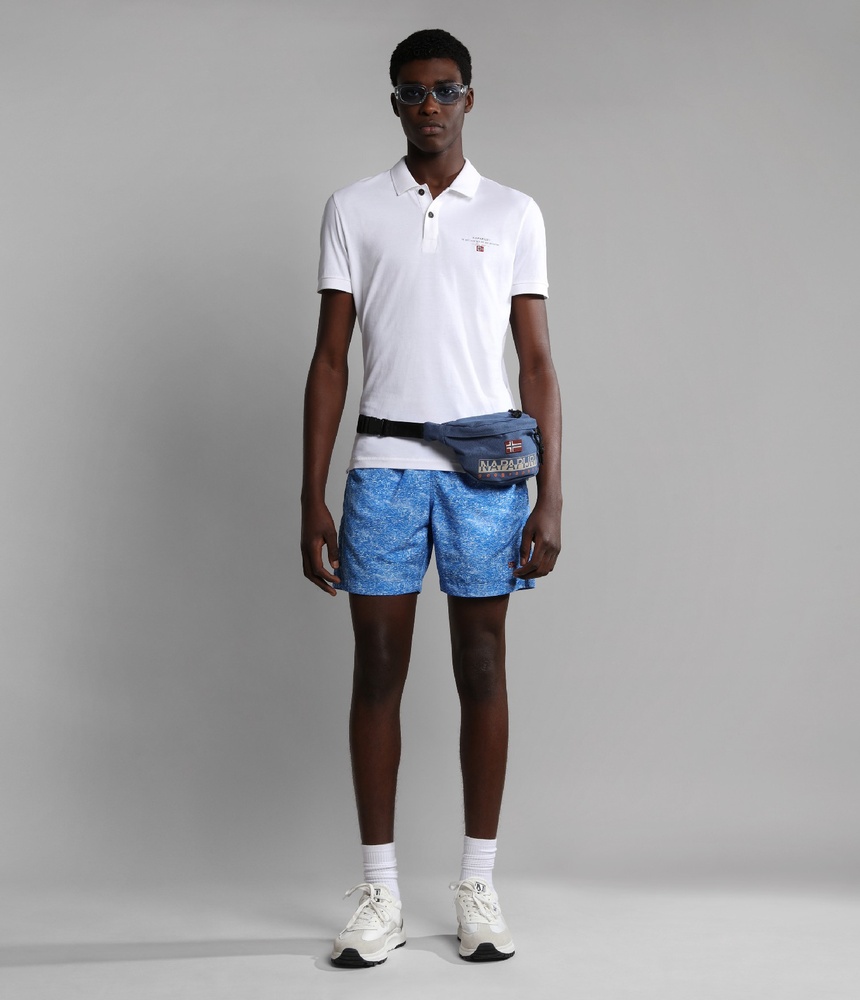 NapapijriPoloShirtElbasJerseyNP0A4GB4BrightWhite-XS