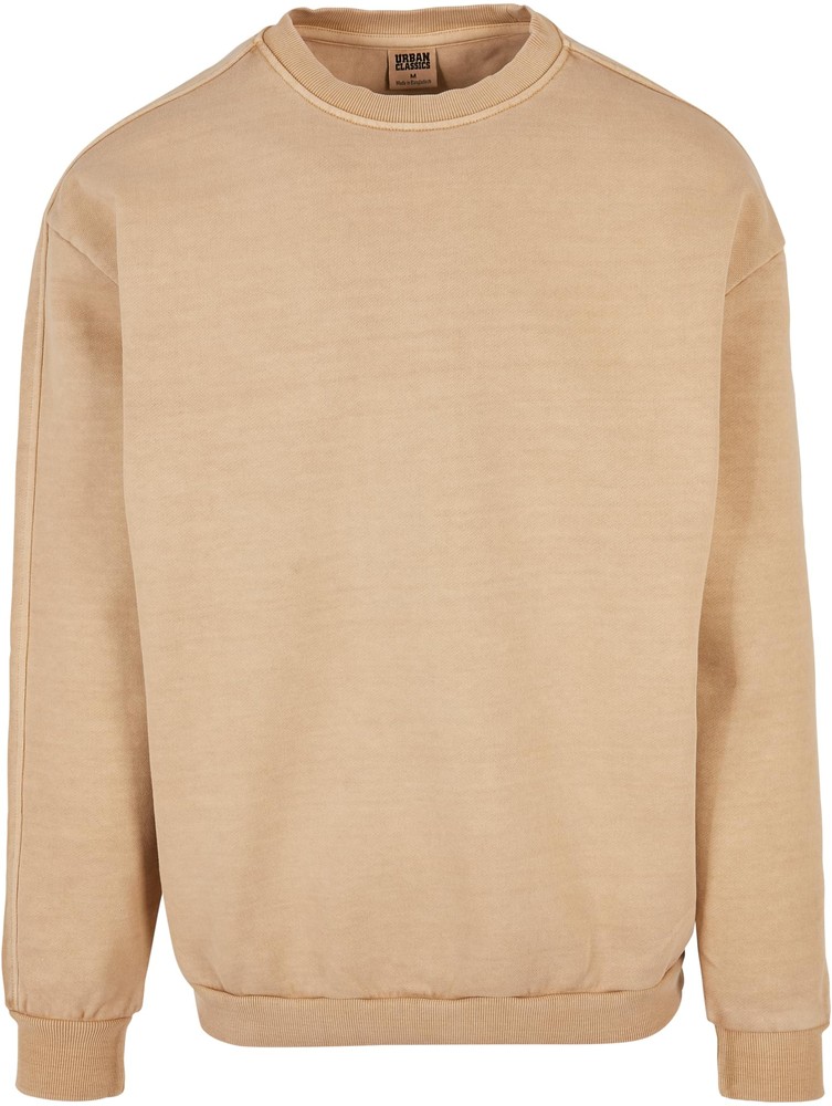 UrbanClassicsSweatshirtHeavyTerryGarmentDyeCrewUnionbeige-3XL