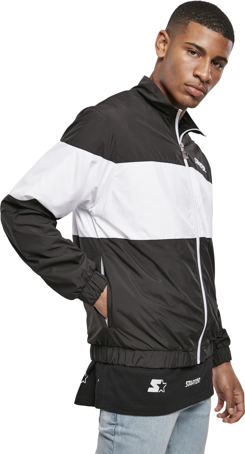StarterBlackLabelJackeBlockJacketBlackWhite