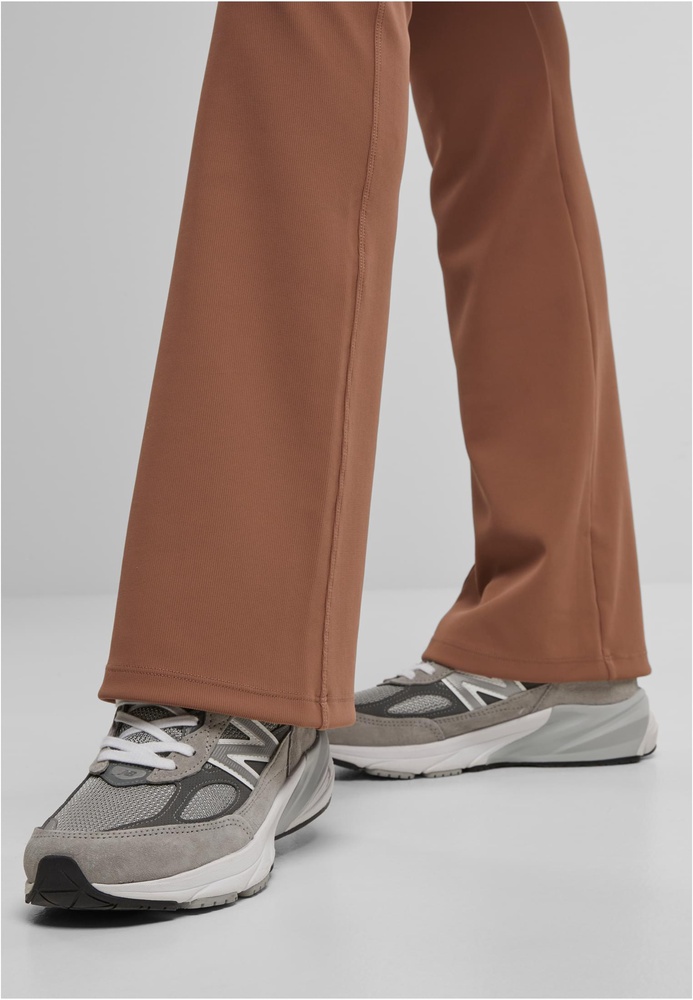UCYogaDamenLadiesFlaredLeggingsRibTB7801LightBrown-L