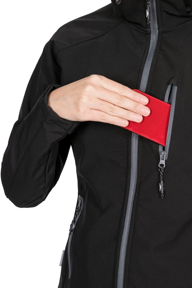 TrespassDamenJackeBelaIi-FemaleSoftshellJacketTp75Black-L