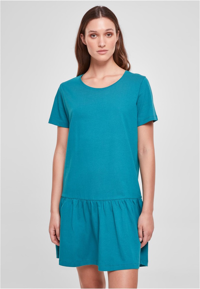 UrbanClassicsDamenLadiesValanceTeeDressWatergreen-3XL