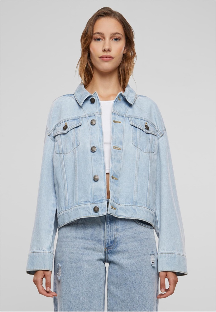 UrbanClassicsDamenJeansjackeLadies80sOversizedDenimJacketTB6834NewLightBlueWashed-3XL