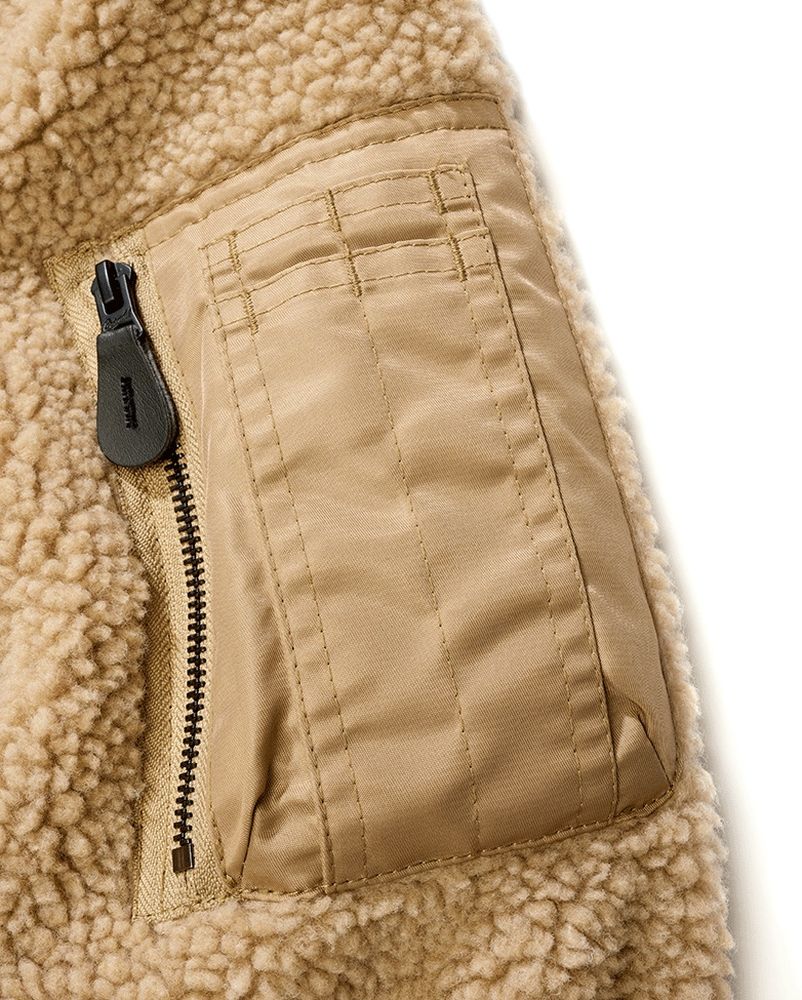 BranditFleecejackeMA1SherpaJacket3192Camel-S
