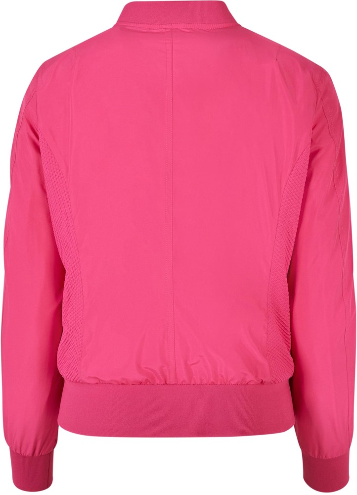 UrbanClassicsDamenLadiesLightBomberJacketHibiskusPink-3XL