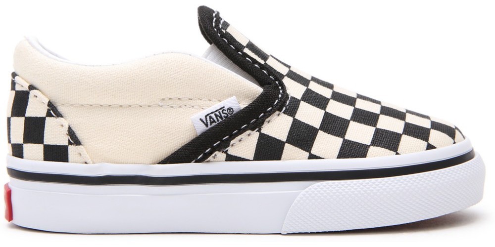 VansKinderKidsLifestyleClassicFTWSneakerTdClassicSlip-OnBlkWhtchckerboardWht