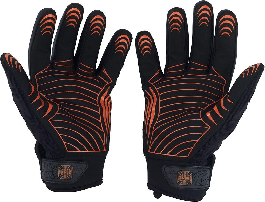 WCCWestCoastChoppersHandschuhePorVidaBlackOrange-S