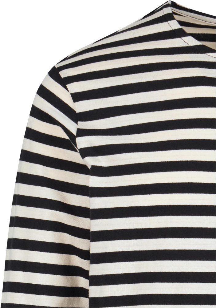 UrbanClassicsLongsleeveRegularStripeLSTB3801WhitesandBlack-L