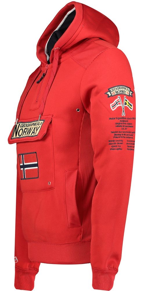 GeographicalNorwayHoodiePulloverGymclassMenHz100DbBsRed-XXL