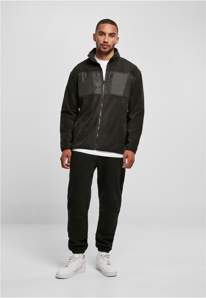UrbanClassicsJackePatchedMicroFleeceJacketBlack