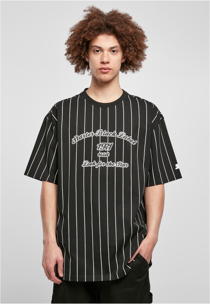 StarterBlackLabelT-ShirtPinestripe1971TeeBlack