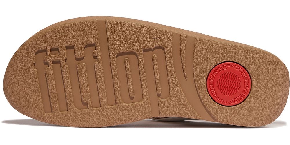 FitFlopDamenFlipFlopsFinoCrystal-ChainLeatherToe-PostSandalsHX2UrbanWhite-37