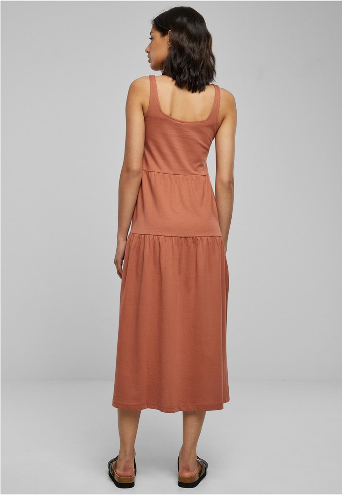 UrbanClassicsDamenLadies78LengthValanceSummerDressTerracotta-3XL