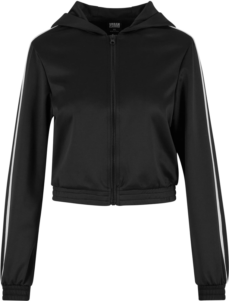 UrbanClassicsDamenLadiesCroppedTrackJacketTB7135Black-3XL
