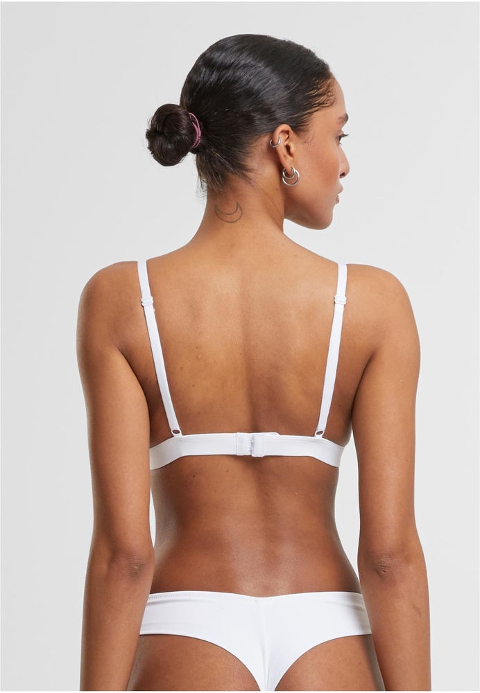 UrbanClassicsDamenbgelloserBHLadiesBasicUnpaddedBra2-PackTB7655AWhite-L
