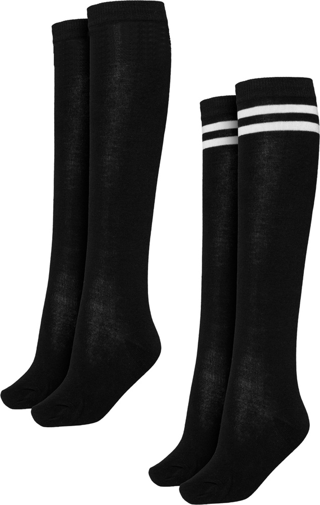 UrbanClassicsDamenSockenLadiesCollegeSocks2-PackBlack