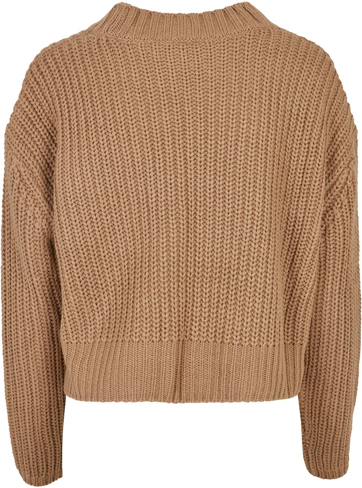 UrbanClassicsDamenSweatshirtLadiesWideOversizeSweaterUnionbeige-3XL