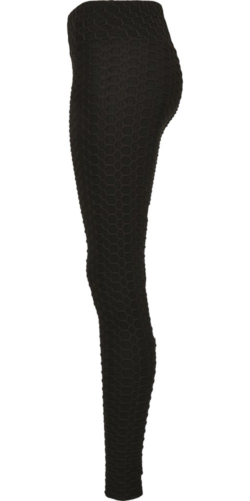 UrbanClassicsDamenLadiesHighWaistHoneycombLeggingsBlack