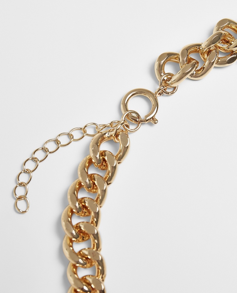 UrbanClassicsKettePlateNecklaceGold