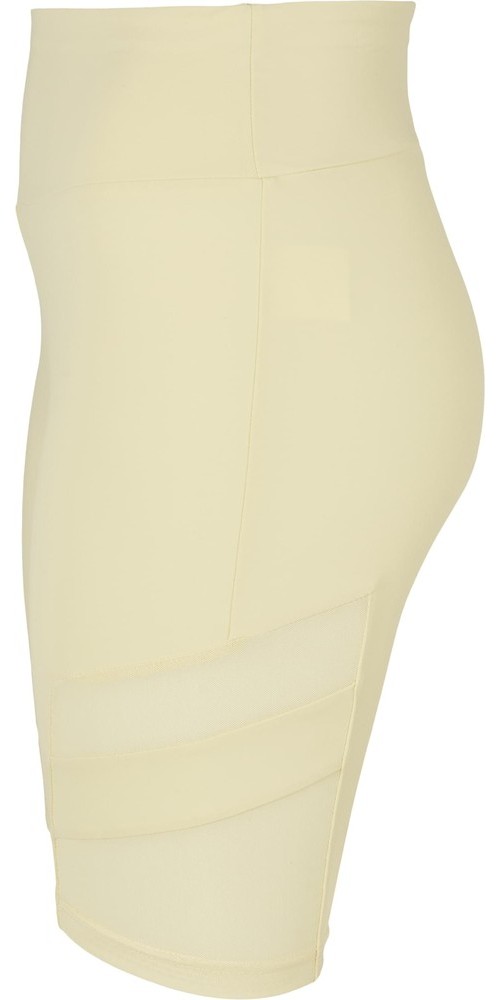 UrbanClassicsDamenLadiesHighWaistTechMeshCycleShortsSoftyellow-3XL