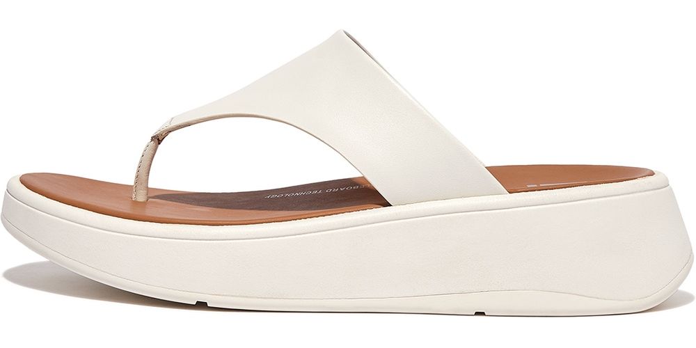 FitFlopDamenFlipFlopsF-ModeLeatherFlatformToe-PostSandalsFW4