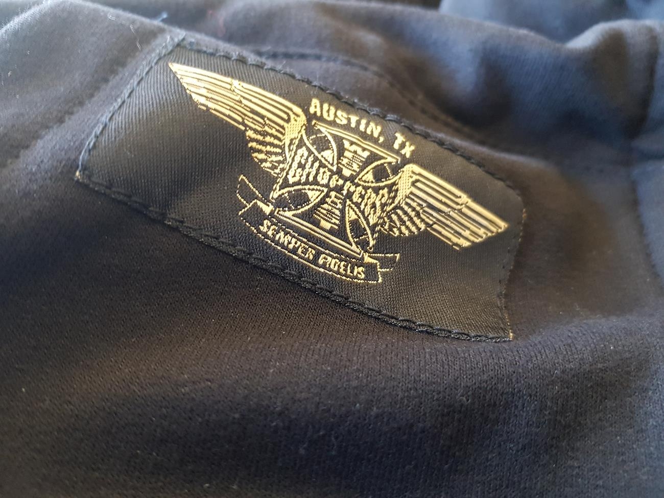 WCCWestCoastChoppersHoodieChoppersPorVidaZipBlack