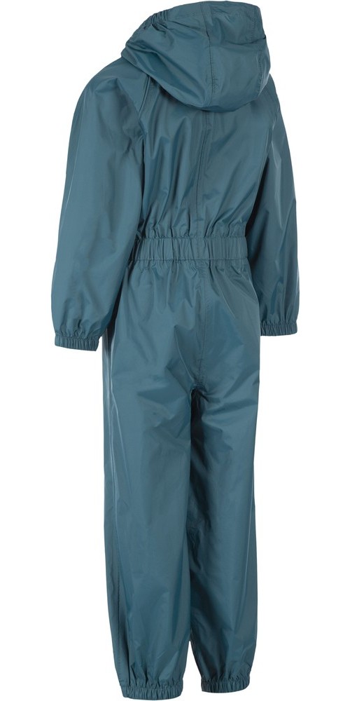TrespassKinderRegensetButton-ChildsUnisexRainSuitTeal-23