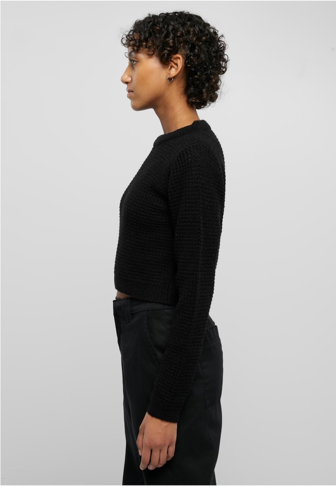 UrbanClassicsDamenLadiesShortWaffleSweater