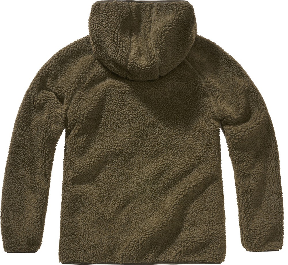 BranditWomenJackeLadiesTeddyfleecejackethoodOlive
