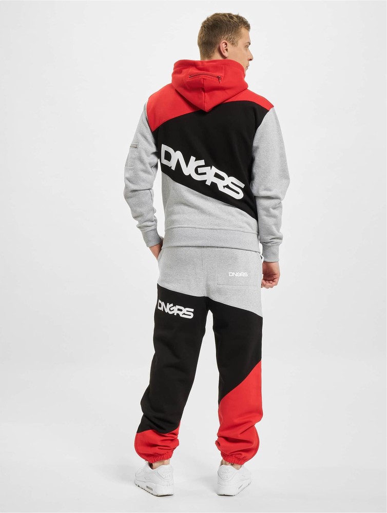 DangerousDNGRSTrainingsanzugSweatSuitGreyBlackRed-3XL