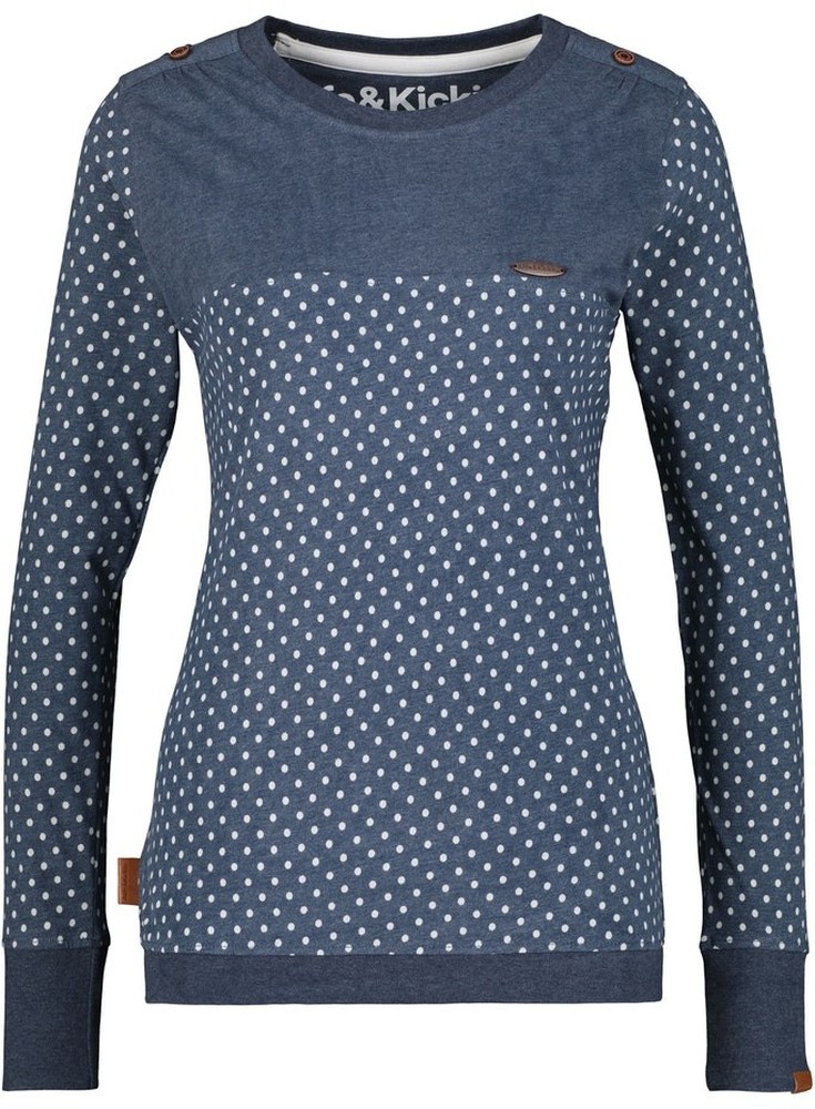 AlifeKickinDamenLeonieAKBLongsleeveMarineMelange-XL